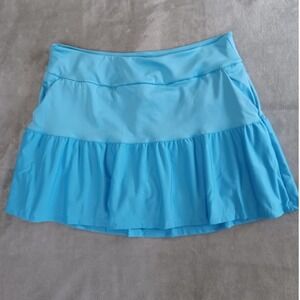 ADIDAS XL Skort Ruffle Frill Blue Golf Tennis Ultimate 365 Activewear Pocket New